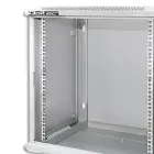 Qoltec RACK Cabinet 19" | 12U | 600 x 635 x 450 | Tempered doors | Hanging | Steel case | Lock | Grey Foto 7