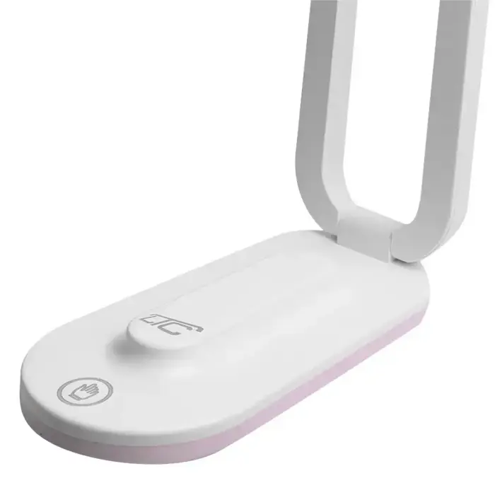 Collapsable LED desk Lamp 10W, 3000/4500/6000K, 1200mAh, pink, LTC Фото 3