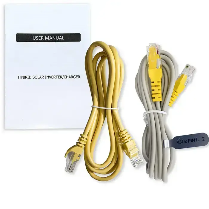 Qoltec Modular Hybrid Solar Inverter Off-Grid 6200W | 120A | 48V | MPPT | 12 units | BMS | AGM GEL LiFePO4 | Sinus | Wi-Fi option | Power factor 1.0  Foto 11