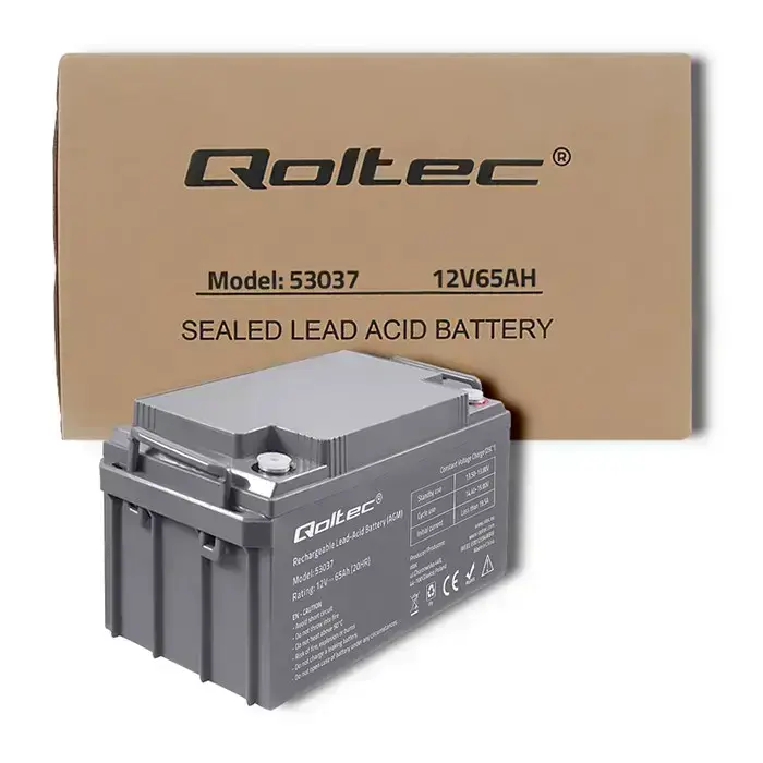 Qoltec AGM battery | 12V | 65Ah  | max 780A Foto 4