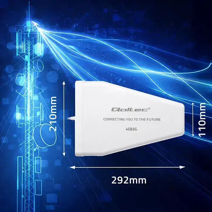 Qoltec 4G 5G LTE antenna | 9dBi | directional | external | N female | waterproof | 3m Photo 11