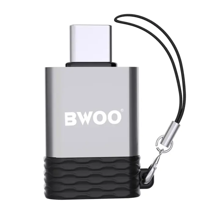 BWOO Adapter USB - USB-C Gray OTG BZ-35 Фото 4
