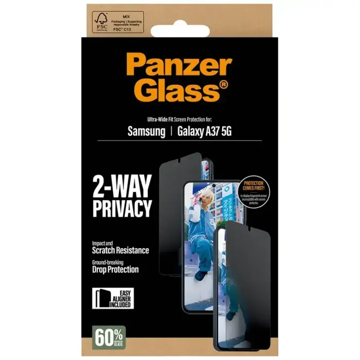 Privacy glass PanzerGlass Ultra-Wide Fit for Samsung Galaxy A37 5G Foto 3