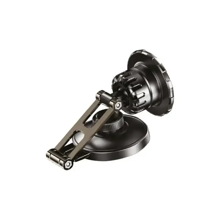 Magnetic car phone holder Forcell F-Grip IronSecure windshield / dashboard black Photo 2