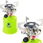 Gas camping stove with punctured gas cartridges FOCUS piezo igniter 1.4kW Фото 1