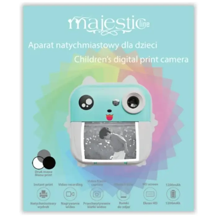 Instant camera for children MajesticLine blue Photo 9