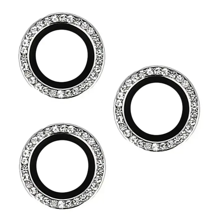 Tempered Glass HARD DIAMOND for camera (LENS) for Iphone 13 Pro/13 Pro Max silver (lens 3 pieces) Foto 2