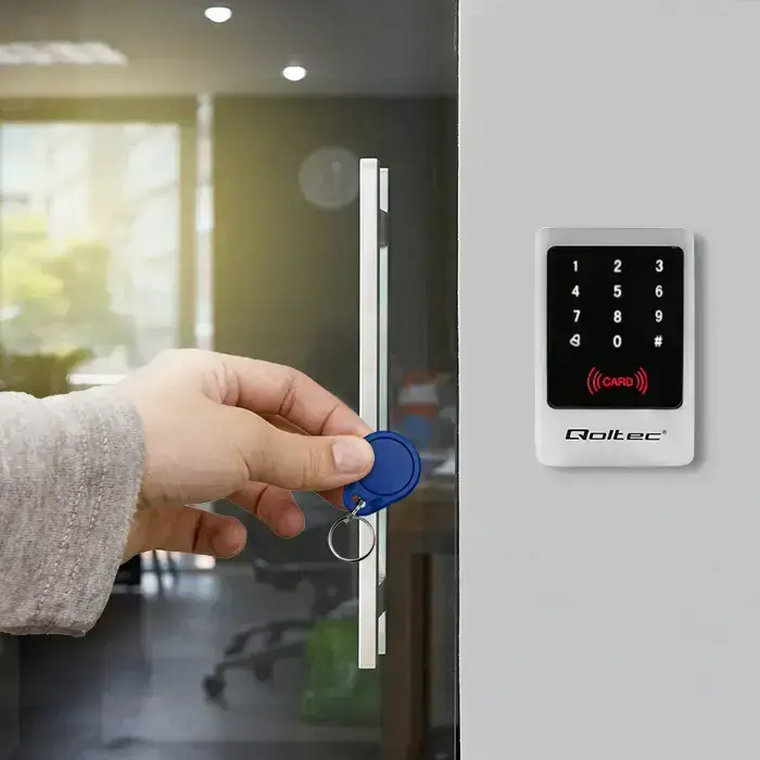 Qoltec Code lock MIMAS with RFID reader Code | Card | key fob | Doorbell button | IP68 | EM Фото 6