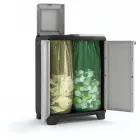 Waste sorting system Split Premium 110L Recycling system 68x39x92cm grey/black Photo 2