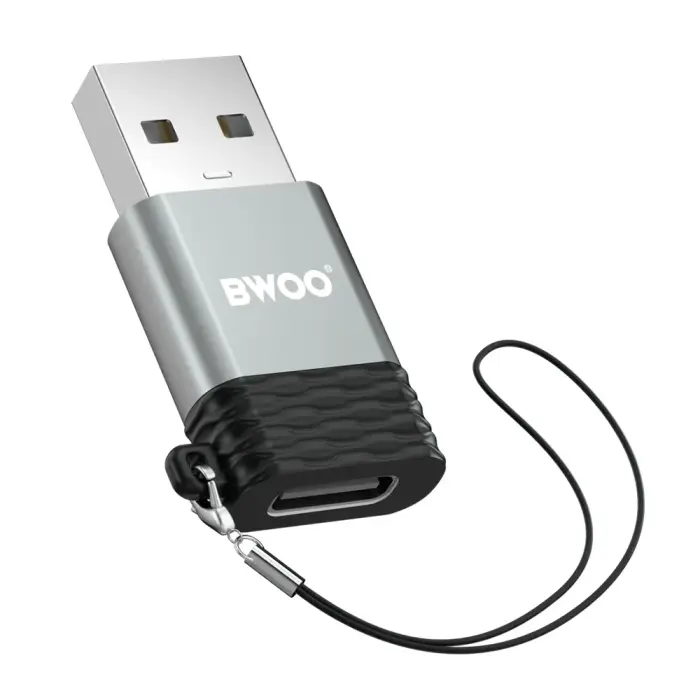 BWOO adapter BZ-38 USB-C - USB gray OTG Фото 6