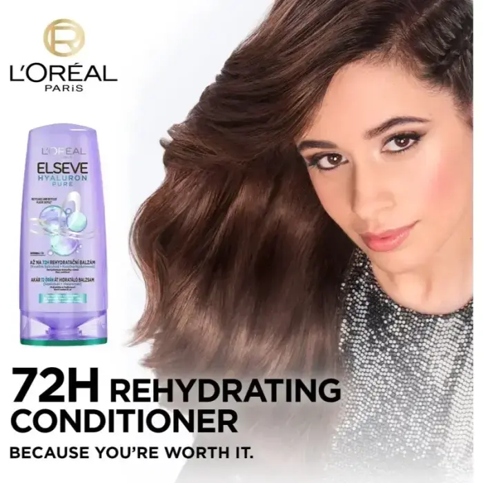 L’oréal Paris Elseve Hyaluron Pure Hair Balm for Oily Scalp and Dry Ends 200 Ml Фото 6