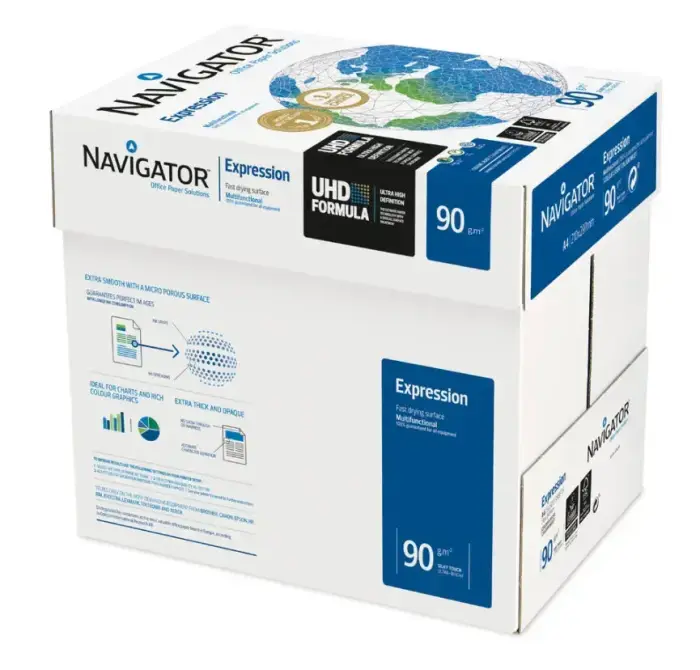 Papīrs NAVIGATOR EXPRESION  A4 90g/m2, 500 loksnes/iepakojumā Foto 2
