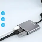 Hub Wozinsky WHCH-01 USB-C PD 100W HDMI 4K@30Hz USB-A 10Gbps - gray Фото 7