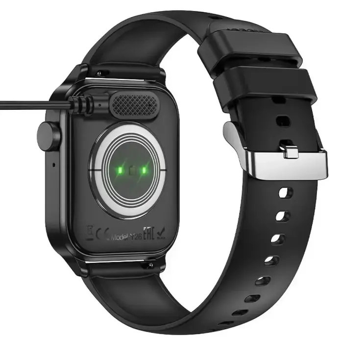 Charging cable for smartwatch Hoco 0,6 m Y26 / Y27 black Foto 3