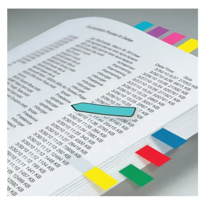 Pašlīpošie indeksi Post-it 12x44 mm 4 krāsas Photo 2