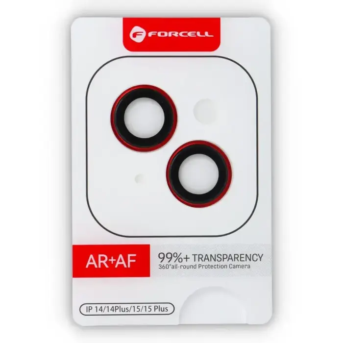 Camera glass to iPhone 14 / 14 Plus Forcell Premium red Foto 4