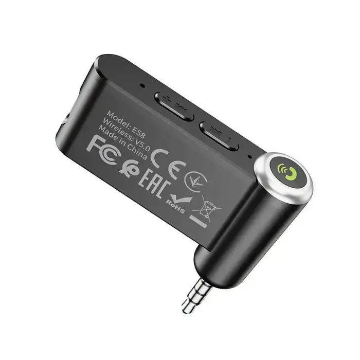 Wireless car receiver Hoco AUX Bluetooth Jack 3,5 mm E58 black Foto 6