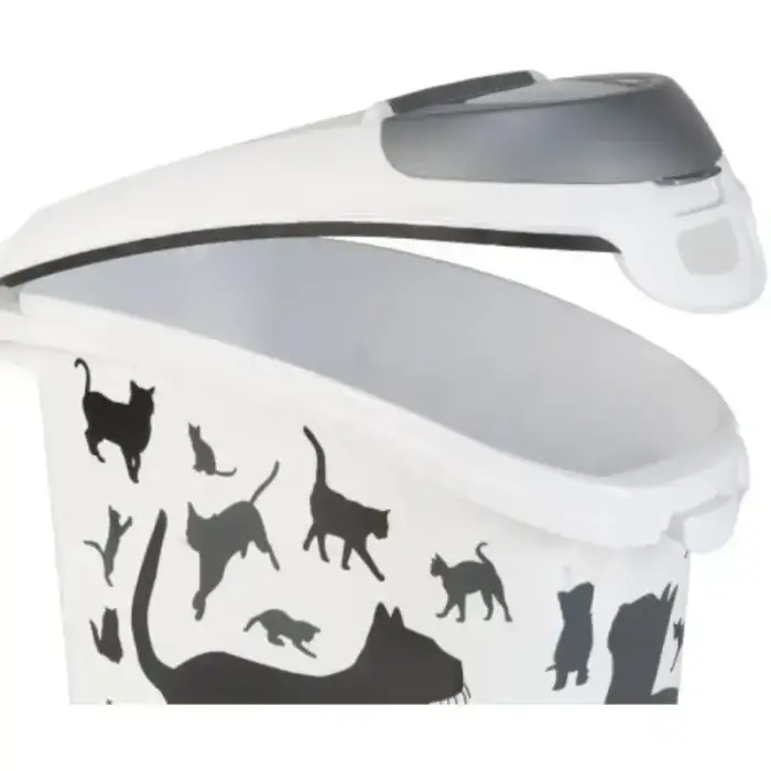 Контейнер для хранения корма Love Pets Dogs 10кг 23л 23,2x49,7x50,3см черные собаки Фото 3