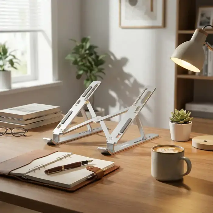Wozinsky WDCX-X8S Foldable Adjustable Laptop Stand - Silver Foto 11