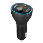 ART transmiter FM bluetooth 5.0 + USB A QC3.0 + Typ C (total 30W) FM-73 black Фото 1
