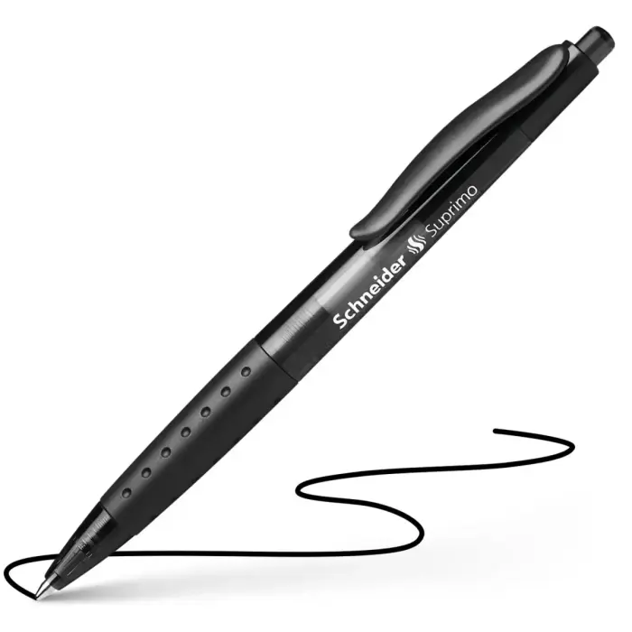 Lodīšu pildspalva SCHNEIDER SUPRIMO 1.0mm melna tinte Photo 2