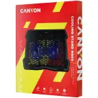 CANYON NS03, Cooling stand dual-fan with 2x2.0 USB hub, support up to 10”-15.6” laptop, ABS plastic and iron, Fans dimension:125*125*15mm(2pcs), DC 5V, fan speed: 800-1000RPM, size:340*265*30mm, 435g Photo 4