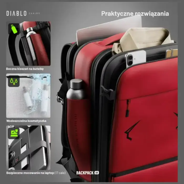 Backpack Diablo Chairs Backpack Air Multifunctional Vacuum burgundy Photo 13