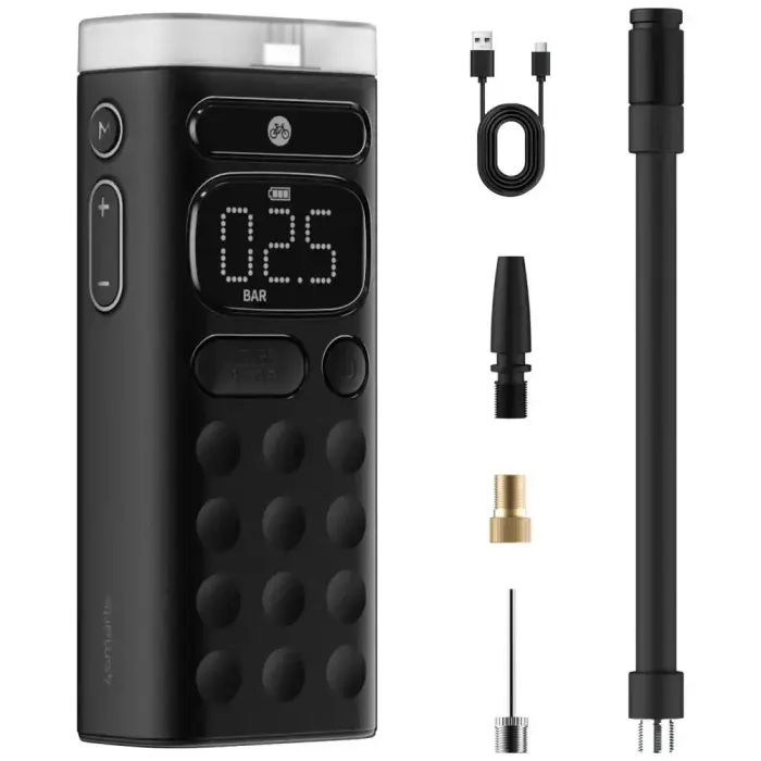 Electric Tire and Wheel Pump 4smarts Voltpump X Travel Size black Photo 5