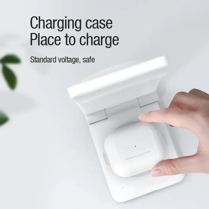 Nillkin PowerTrio 3in1 Wireless Charger MagSafe for Apple Watch White (MFI) Фото 5