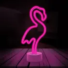 Neon LED on stand FLAMINGO pink USB-C FSC-11 Forever Light Фото 2