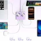 Orico PDC25 25W 6in1 Power Strip 2x AC + 2x USB-A + 2x USB-C - Purple Фото 7