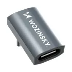 Wozinsky WPKF-01 USB-C - USB-C 40Gb|s 240W 8K OTG Angled Adapter - Gray Фото 1