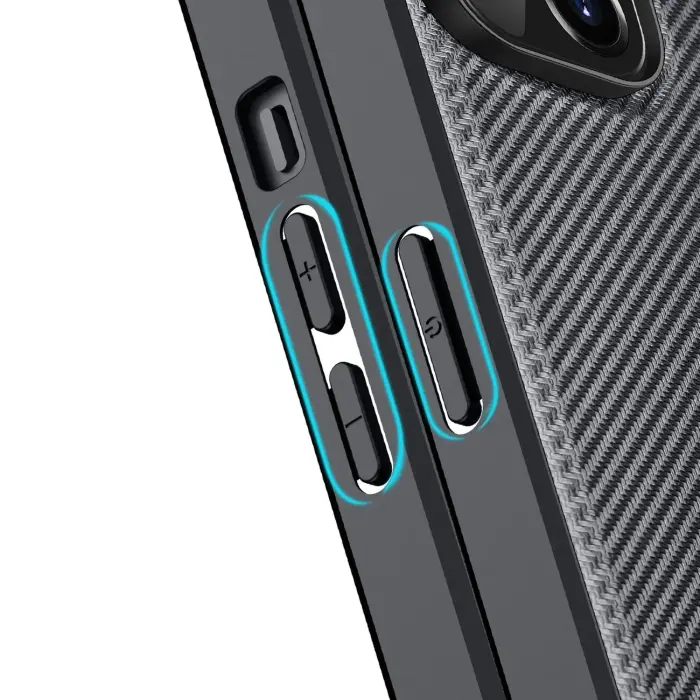 Dux Ducis Fino case cover nylon covered iPhone 14 Plus black Foto 7