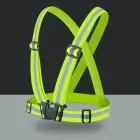 Adjustable reflective harness for a running bike - yellow Foto 4