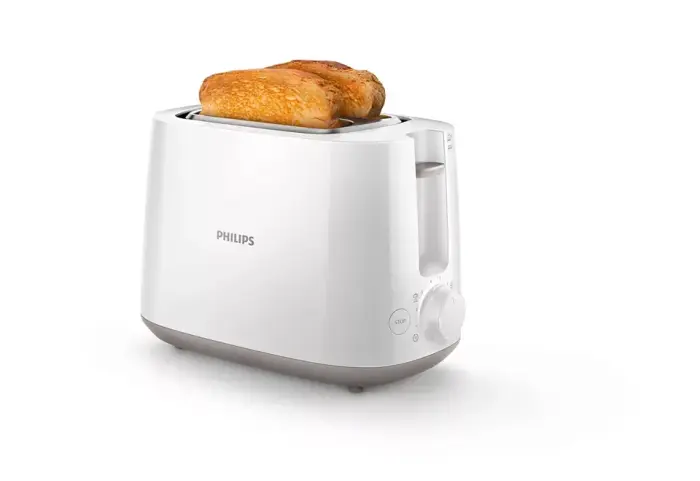PHILIPS Tosteris, 830 W (balts) Foto 3