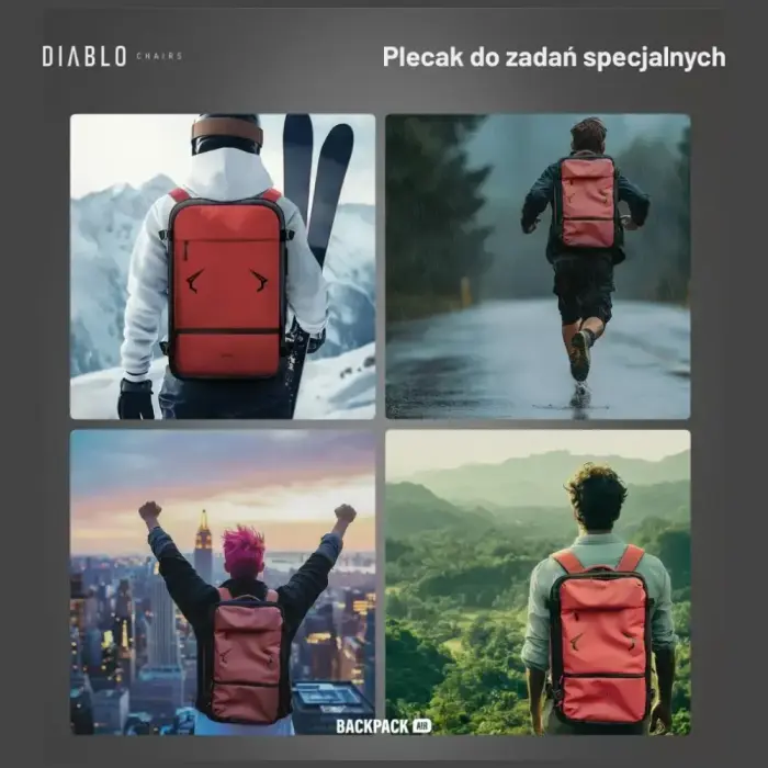 Backpack Diablo Chairs Backpack Air Multifunctional Vacuum burgundy Photo 15