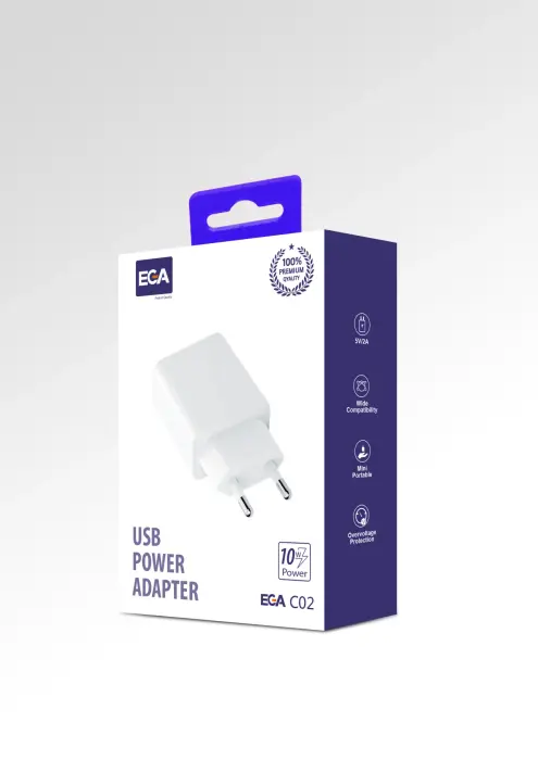 EGA C02 charger USB 5V | 2A white (damaged packaging) Photo 5