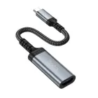 Cable USB C to HDTV conversion cable Hoco 4K 30Hz 0,2 m UA43A metal gray Фото 2