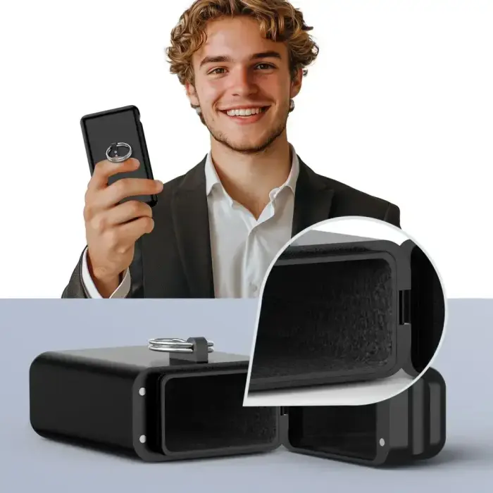 KLATKA FARADAYA TECH-PROTECT KLR200 METAL KEYLESS RFID SIGNAL BLOCKER CASE BLACK Foto 6