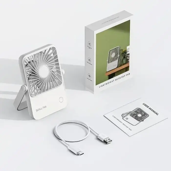 Desk fan with adjustable stand HX-122 white Фото 3