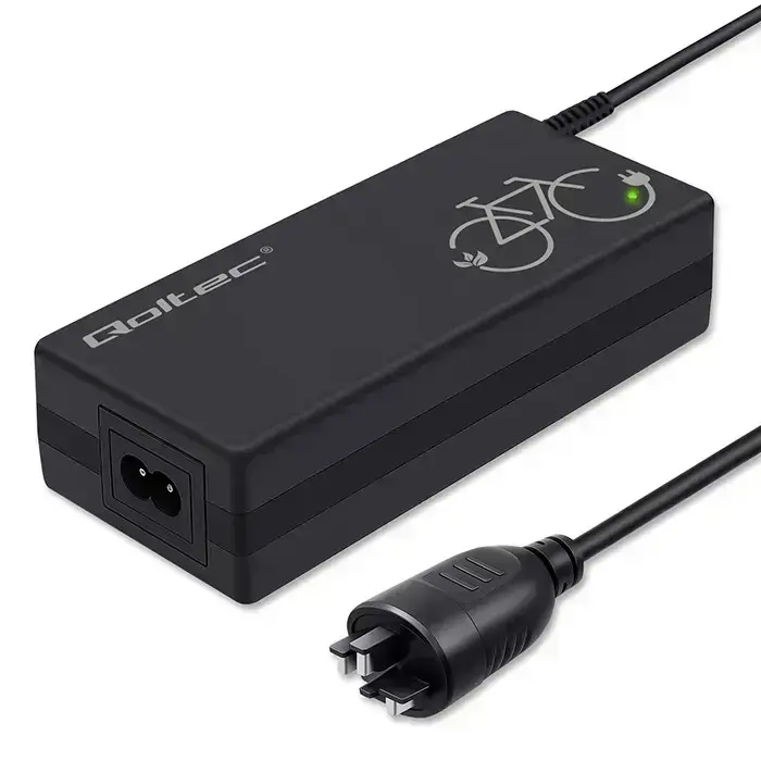Qoltec Fast Charger for e-bike 36V | 42V | 2A | Bosch 3Pin plug +power cable Foto 10