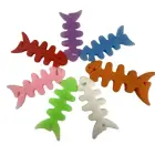 Fish-shaped headphone cable wrap - white Foto 7