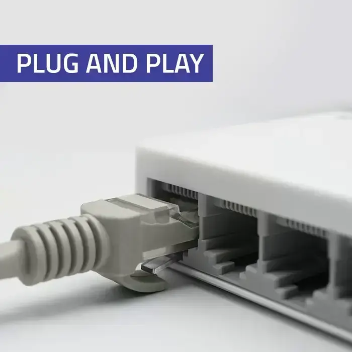 Qoltec Network SWITCH | 5 x RJ45 port | 1000Mbps | Fast Ethernet | LAN Foto 6
