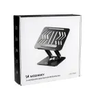 Wozinsky WRS-CPY84SB 360 Aluminum Laptop and Tablet Stand + Free Smartphone Stand - Black Фото 10