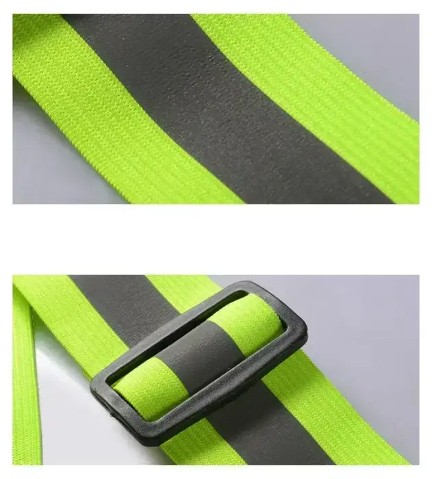 Adjustable reflective harness for a running bike - orange Foto 8