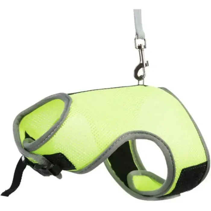 Krūšu siksna un pavada trušiem - Trixie Rabbit soft harness with leash, nylon, 25–32 cm, 1.20 m Foto 2