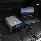 Qoltec Pure Sine Wave Inverter with UPS | 12V to 230V | 1000/2000W | LCD | USB | USB-C | Compatible with LiFePO4 GEL AGM  Photo 10