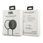 Karl Lagerfeld wireless induction charger (MagSafe compatible) 15W + USB Type C cable black (KF000566-0) Фото 4