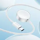 Wireless charger Hoco 2,5W USB C compatible with Apple Watch and Samsung Watch CW59 white Foto 8