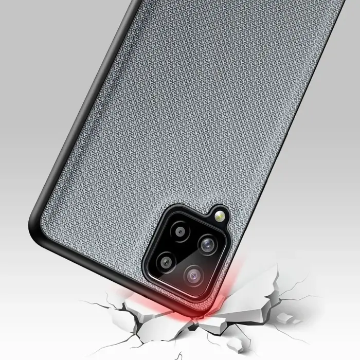 Dux Ducis Fino case covered with nylon material for Samsung Galaxy A22 4G gray Фото 14